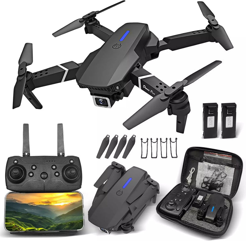 Dron Doble Cámara 4K UltraFly + 2 Baterías Adicionales y Estuche [ÚLTIMAS UNIDADES]