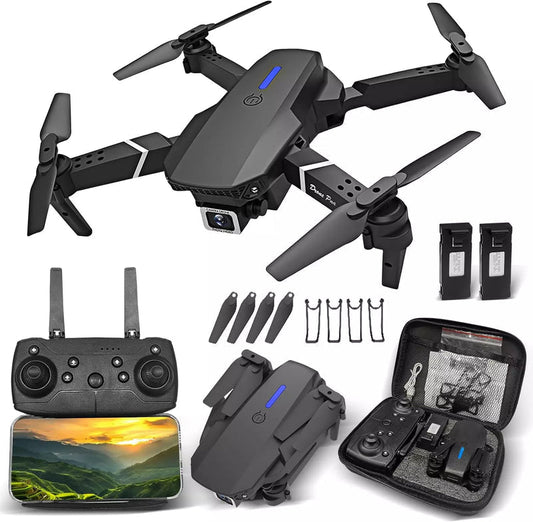 Dron Doble Cámara 4K UltraFly + 2 Baterías Adicionales y Estuche [ÚLTIMAS UNIDADES]